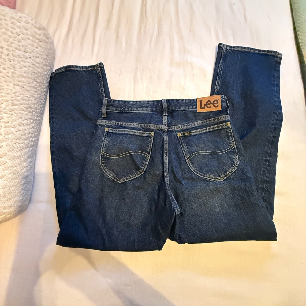 Lee Women's Dark Blue Straight Leg Jeans - Picture 6 of 6